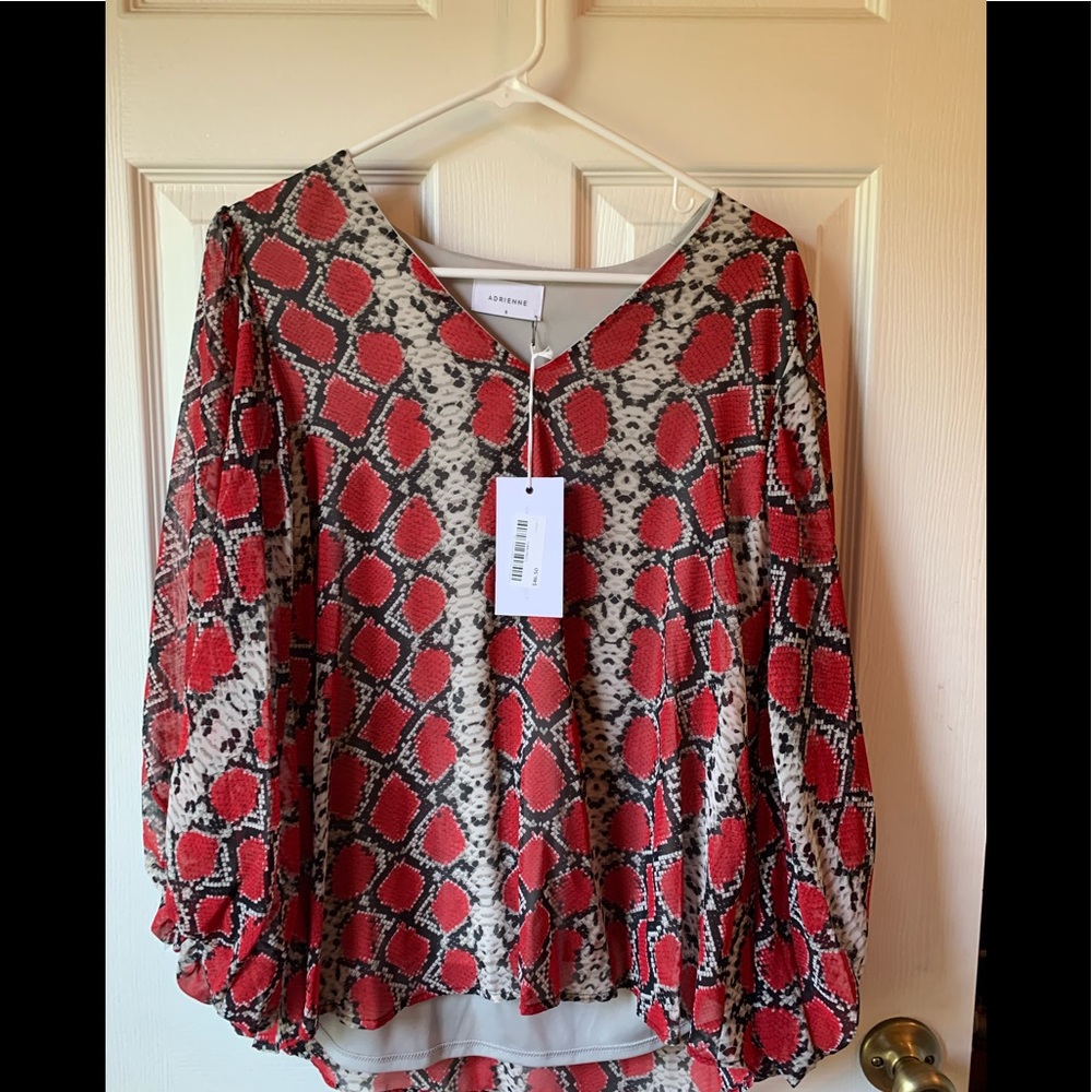 Snake print blouse